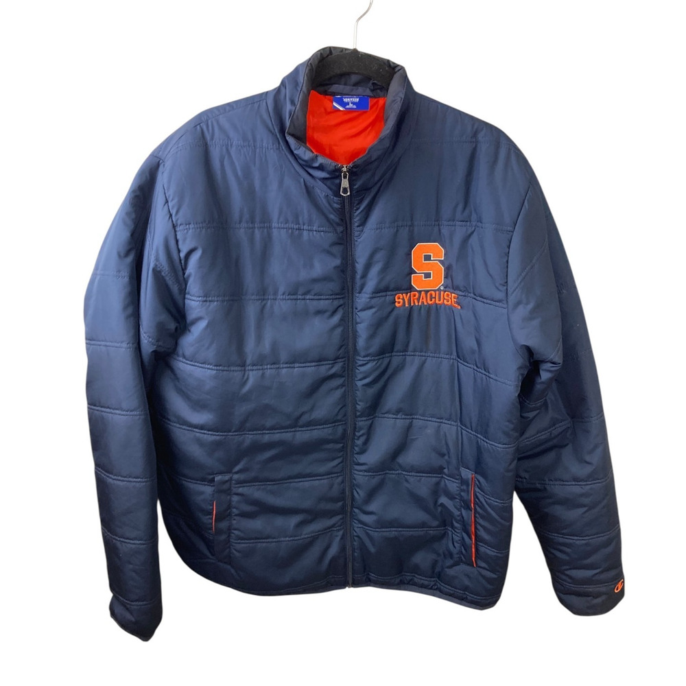 Champion Heritage Syracuse University Orange Jacket Embroidered Quilted Large